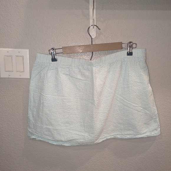 Light Blue seersucker skirt Sz 10 - Picture 4 of 6